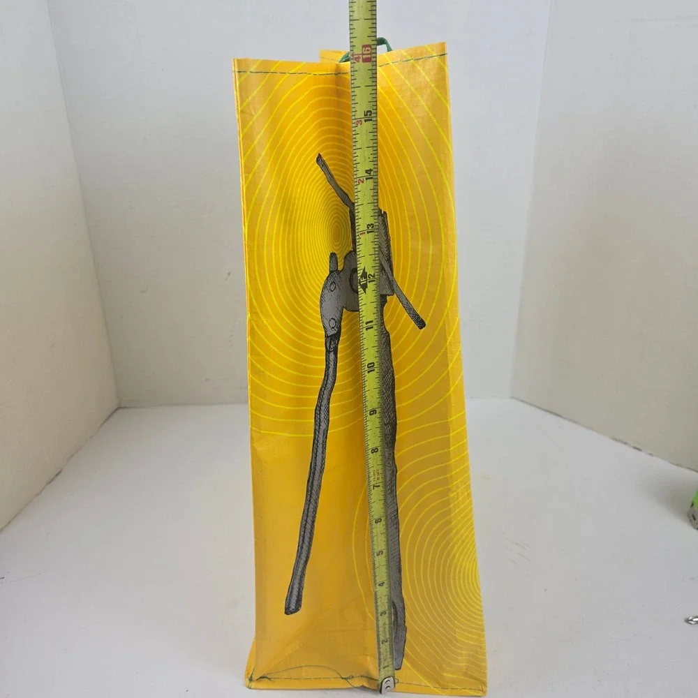 Trader Joe's Reusable Grocery Bag Whole Kernel Corn Can Graphic Yellow NWT RARE